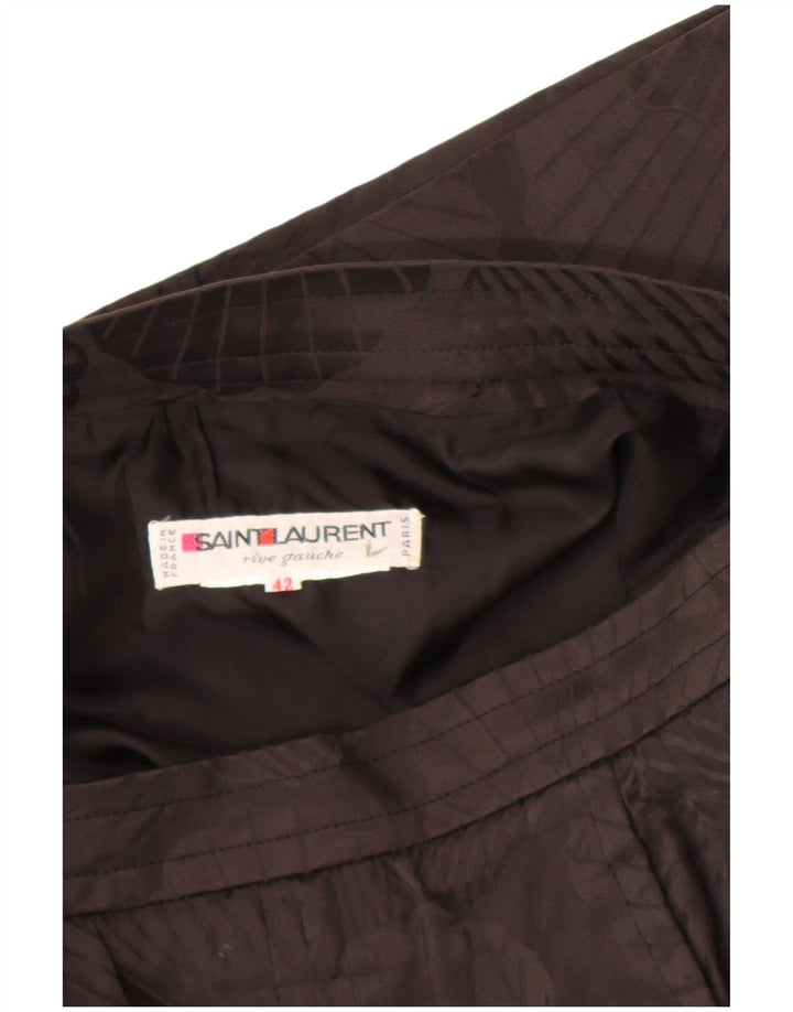Saint Laurent Γυναικεία ίσια φούστα IT 42 Medium W30 Black Floral Designer