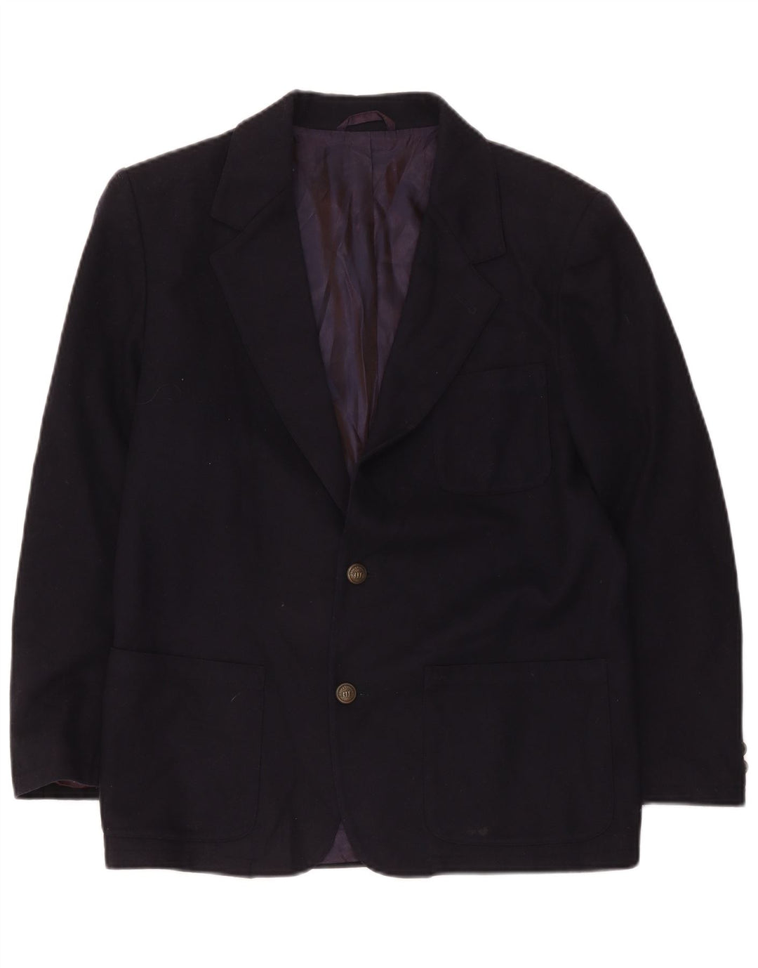 Henry Cottons Boys 2 Button Blazer Μπουφάν 14-15 Ετών Navy Blue Μαλλί