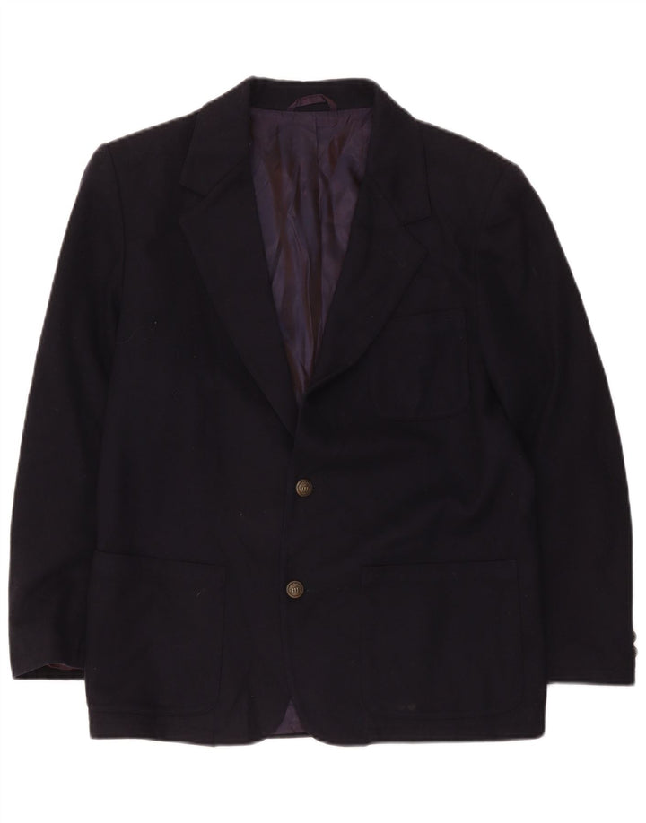 Henry Cottons Boys 2 Button Blazer Μπουφάν 14-15 Ετών Navy Blue Μαλλί