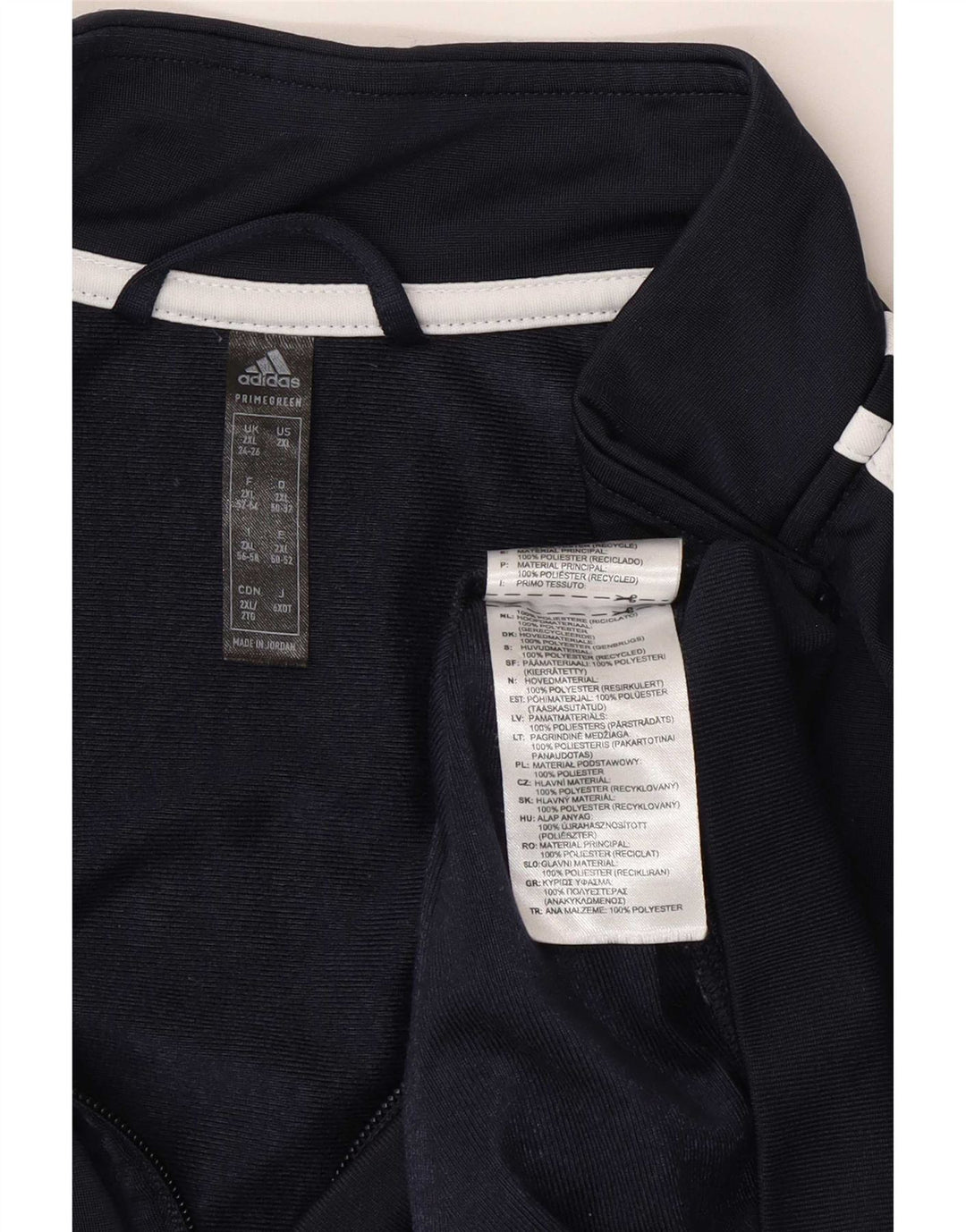 Γυναικεία αθλητική φόρμα Adidas Top Jacket UK 24/26 2XL Navy Blue Polyester