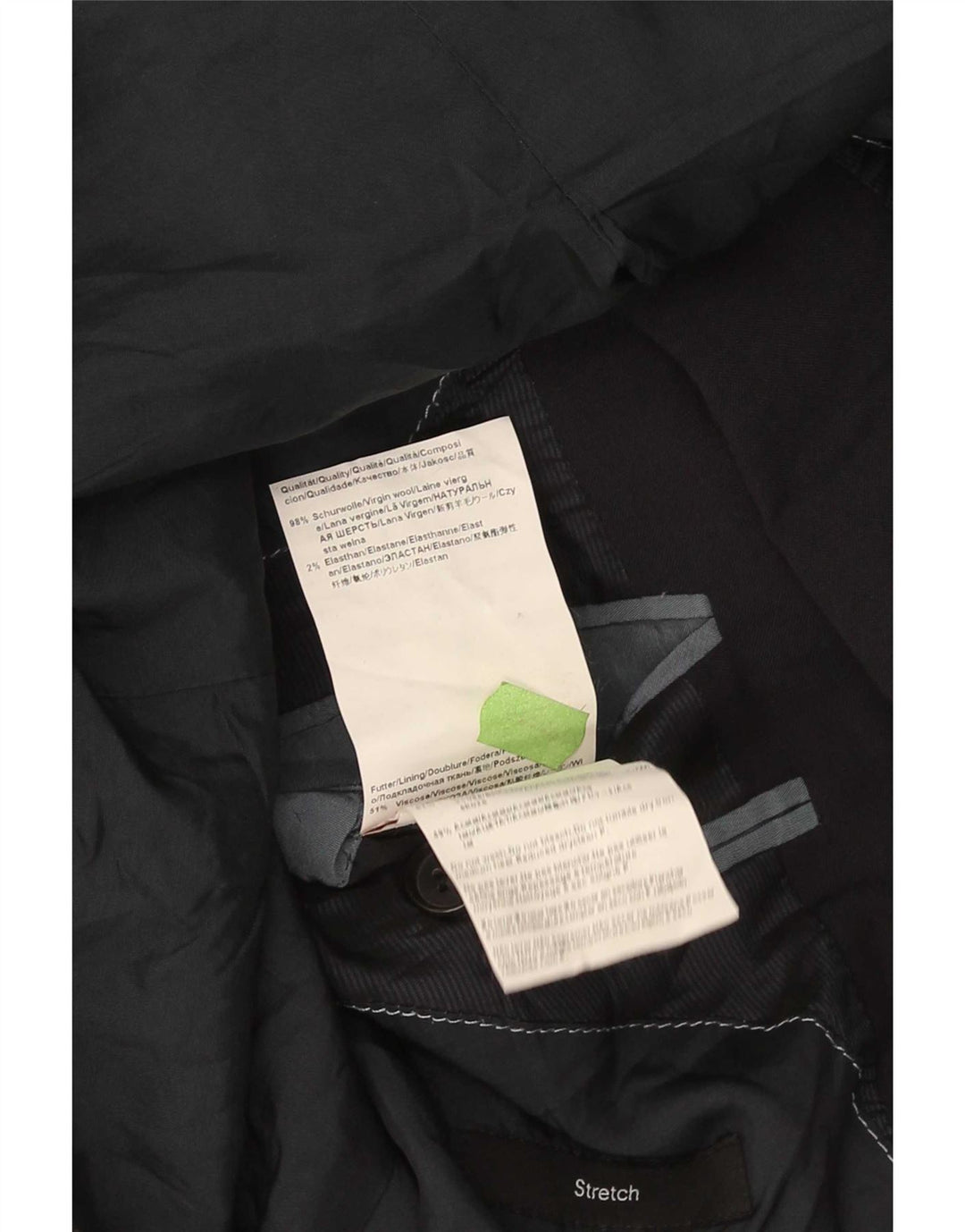 Hugo Boss Ανδρικό σακάκι μπλέιζερ με 2 κουμπιά EU 54 2XL Navy Blue Virgin Wool