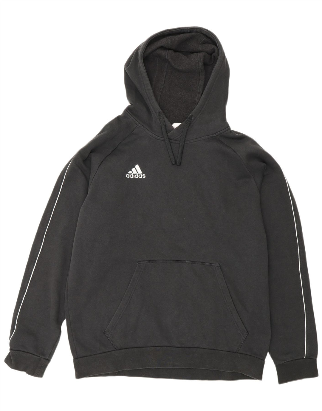 Adidas Ανδρικό Hoodie Jumper Μεγάλο Μαύρο Βαμβακερό