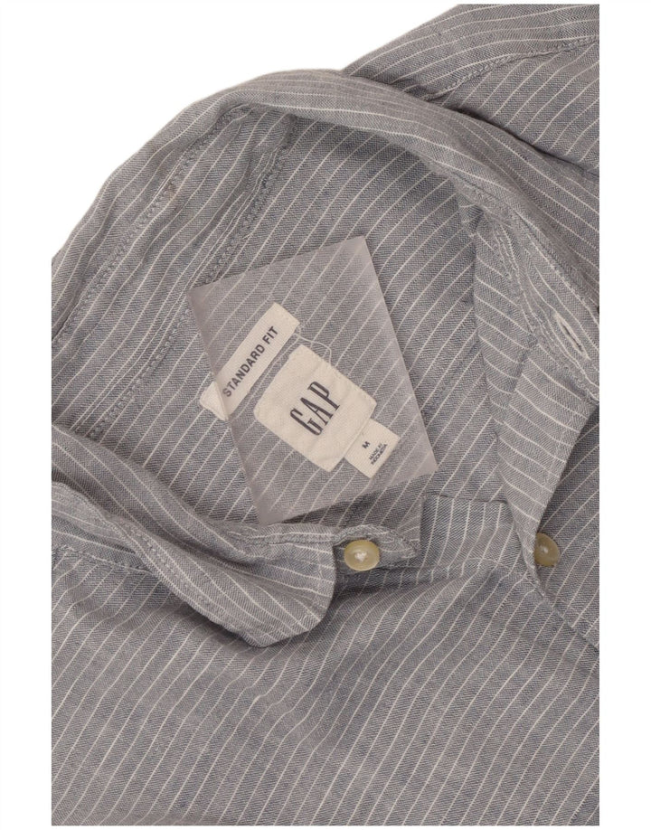 Ανδρικό πουκάμισο Gap Standard Fit, μεσαίο γκρι pinstripe