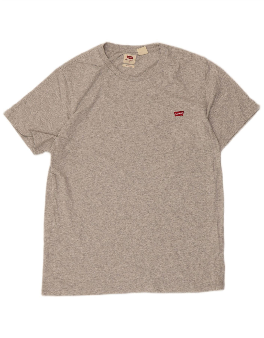 LEVI'S Mens Standard Fit T-Shirt Top Medium Grey Cotton