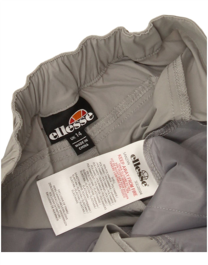 ELLESSE Γυναικείο ψηλόμεσο παντελόνι Cargo UK 14 Medium W30 L31 Γκρι