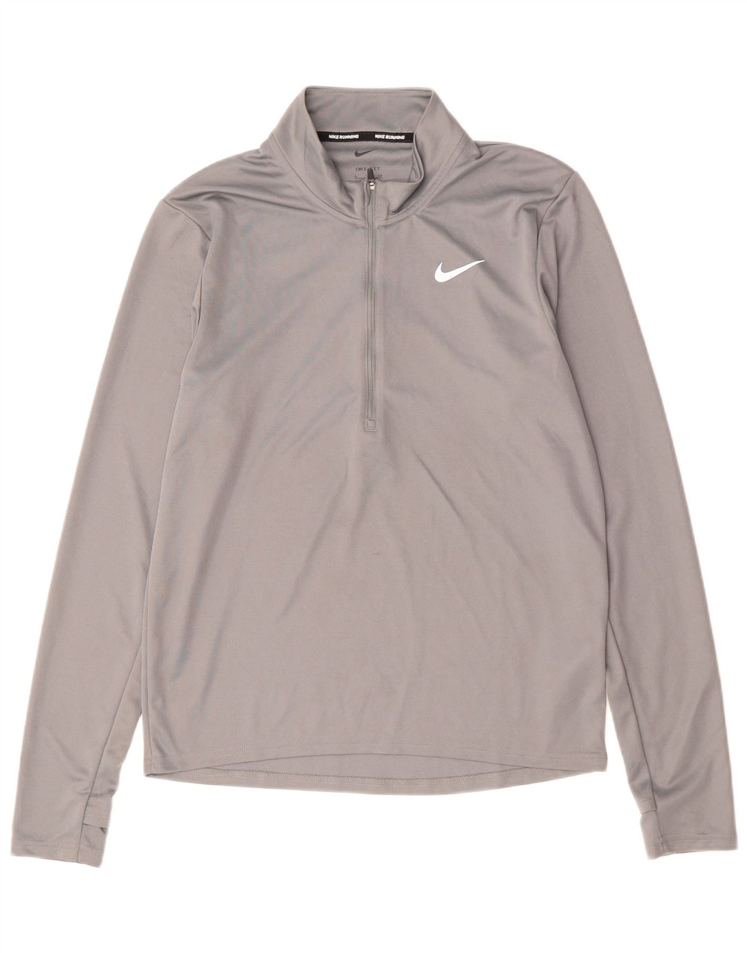 Ανδρική φόρμα πουλόβερ με φερμουάρ Dri Fit NIKE Top Small Grey Polyester