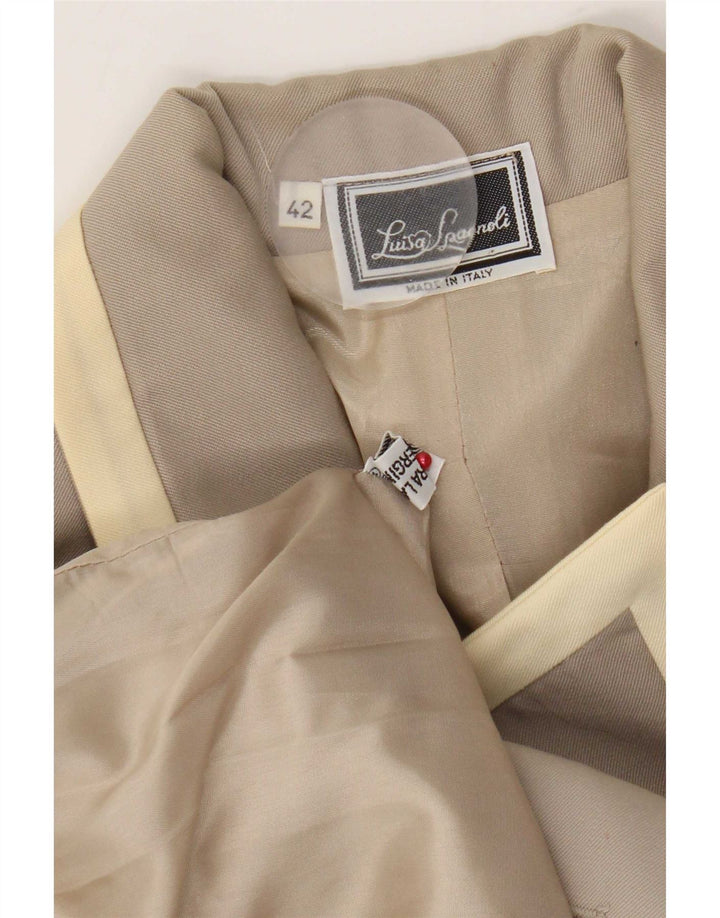 Luisa Spagnoli Γυναικείο μπουφάν με διπλό στήθος IT 42 Medium Beige