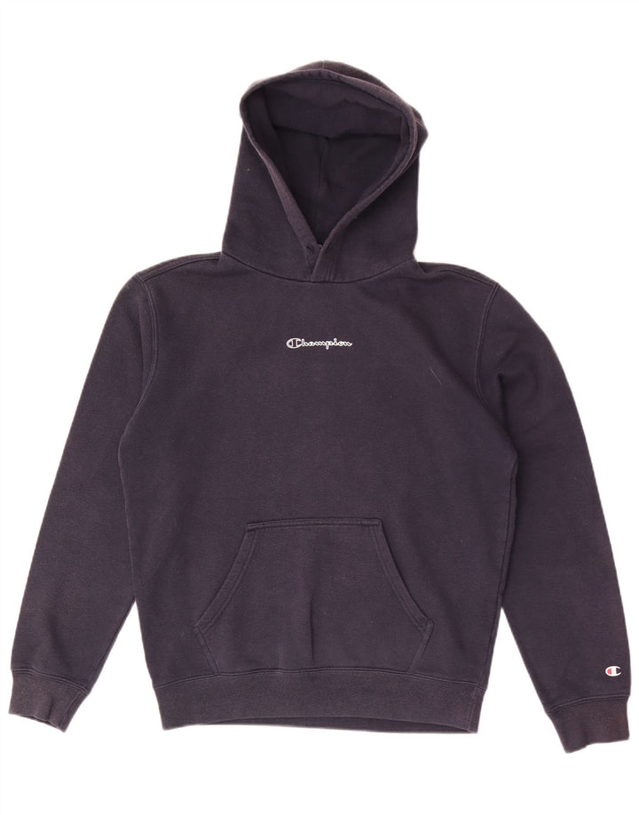 Champion Mens Hoodie Jumper Small Navy Blue