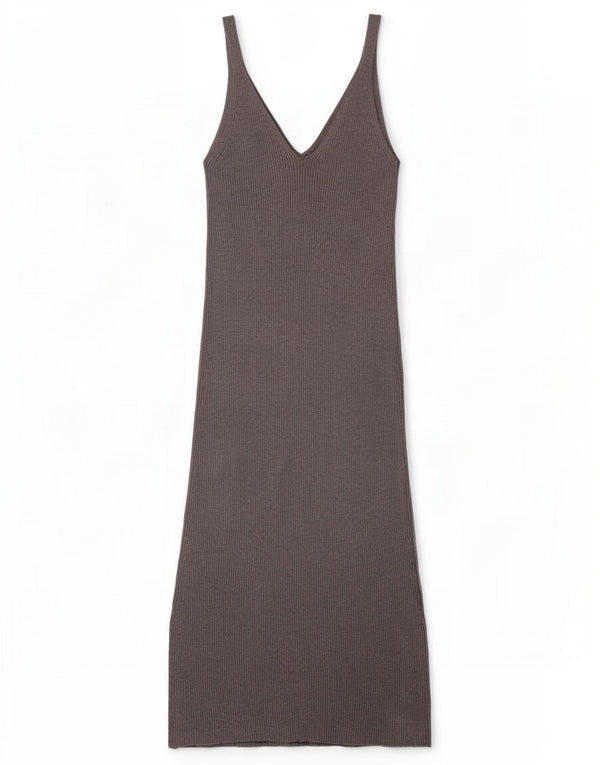 Zara Γυναικείο Αμάνικο Maxi Φόρεμα UK 8 Small Grey Viscose