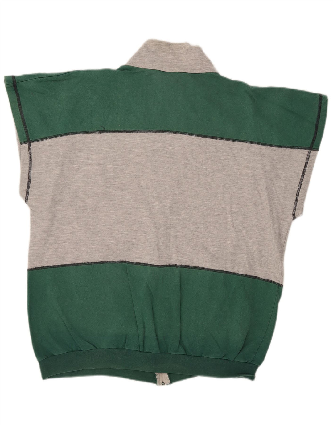 Ανδρική Αμάνικη αθλητική φόρμα Active Top Jacket 2XL Γκρι χρώματος βαμβακερό