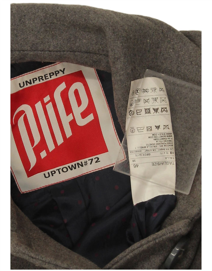 Playlife Γυναικείο Πανωφόρι IT 46 Large Grey Wool