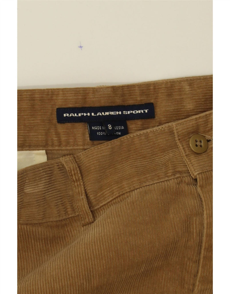 RALPH LAUREN Womens Mini Corduroy Skirt US 8 Medium W34 Khaki Cotton Vintage Ralph Lauren and Second-Hand Ralph Lauren from Messina Hembry 