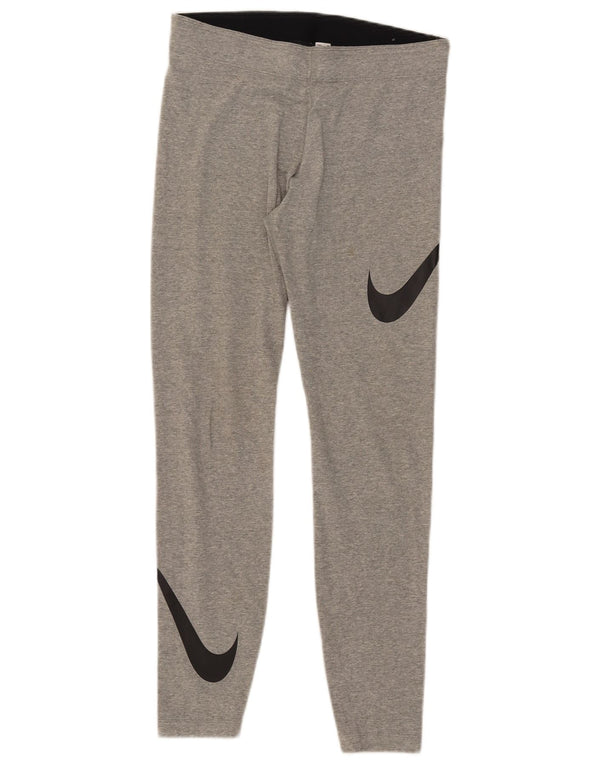 Γυναικεία γραφικά κολάν Nike UK 14 μεσαίου γκρι βαμβακερά