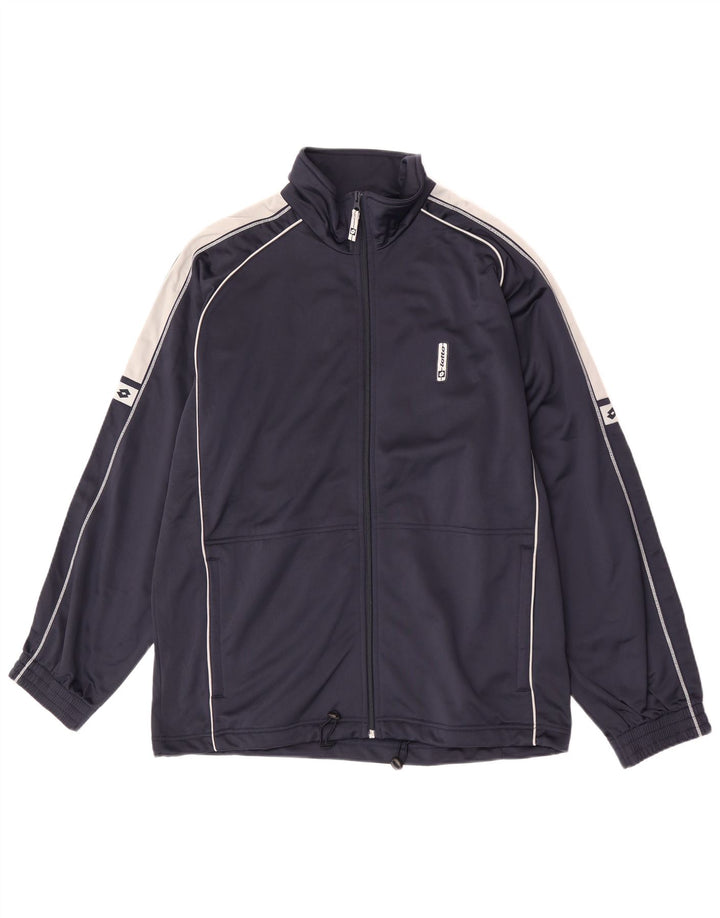 Ανδρική αθλητική φόρμα Lotto Top Jacket Large Navy Blue Colourblock Polyester