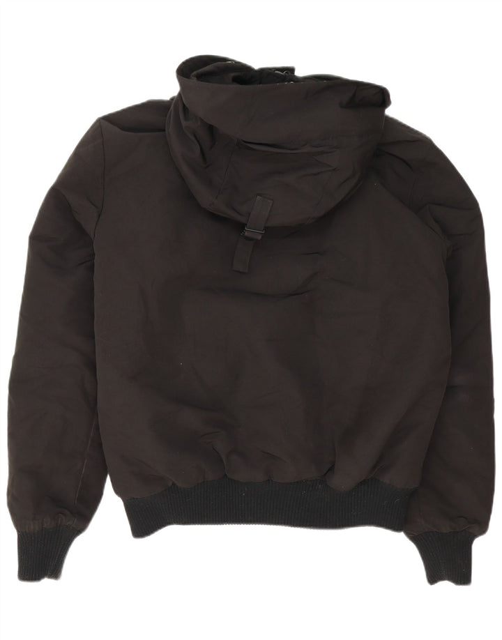 Ανδρικό μπουφάν με κουκούλα SUPERDRY UK 38 Medium Black Nylon