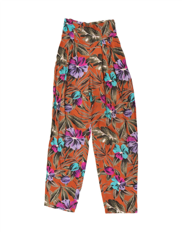 Vintage Γυναικείο Παντελόνι Harem W25 L29 Πολύχρωμο Floral