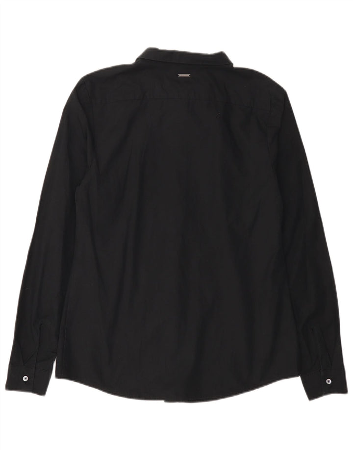 Calvin Klein Jeans Γυναικείο Πουκάμισο UK 14 Large Μαύρο