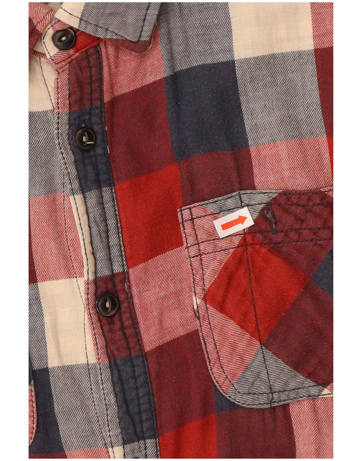 Ανδρικό φανελένιο πουκάμισο SCOTCH & SODA, μεσαίο κόκκινο βαμβακερό