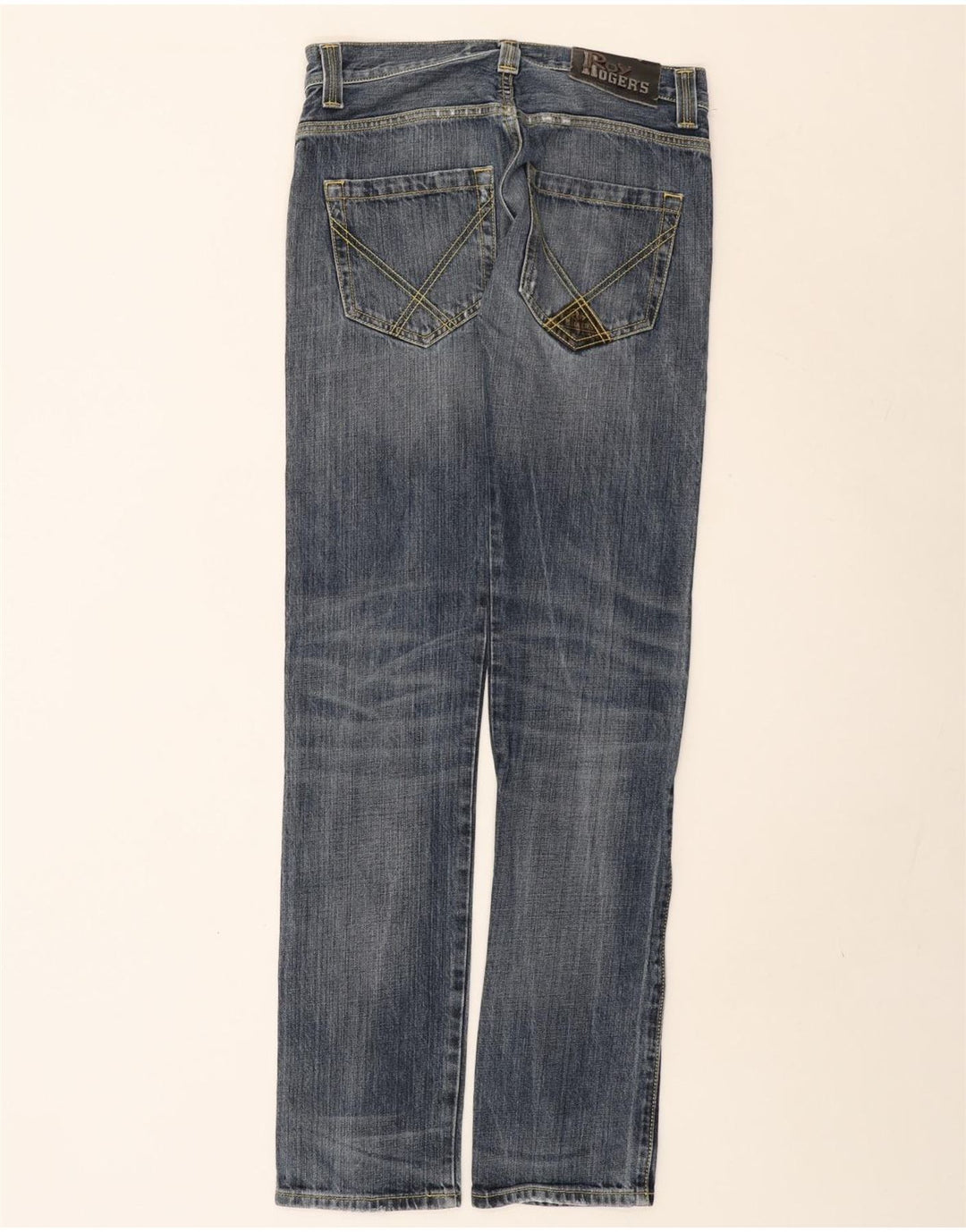 Ανδρικό Roy Rogers Distressed Straight Jeans W30 L35 Μπλε βαμβακερό