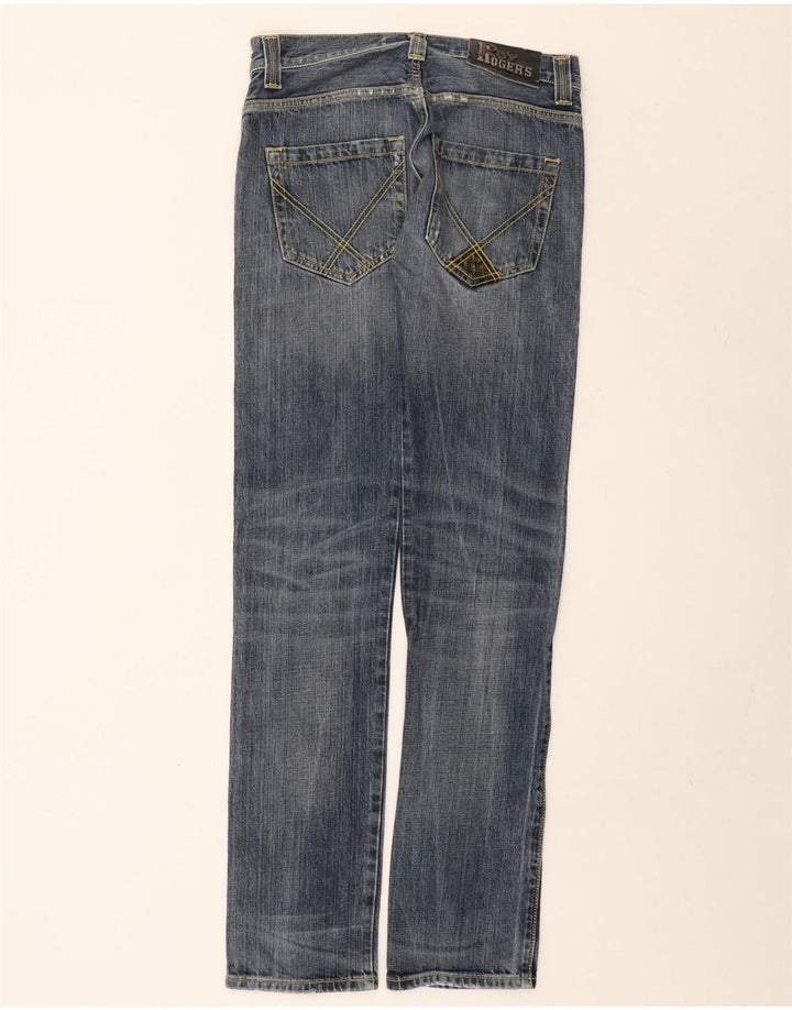 Ανδρικό Roy Rogers Distressed Straight Jeans W30 L35 Μπλε βαμβακερό