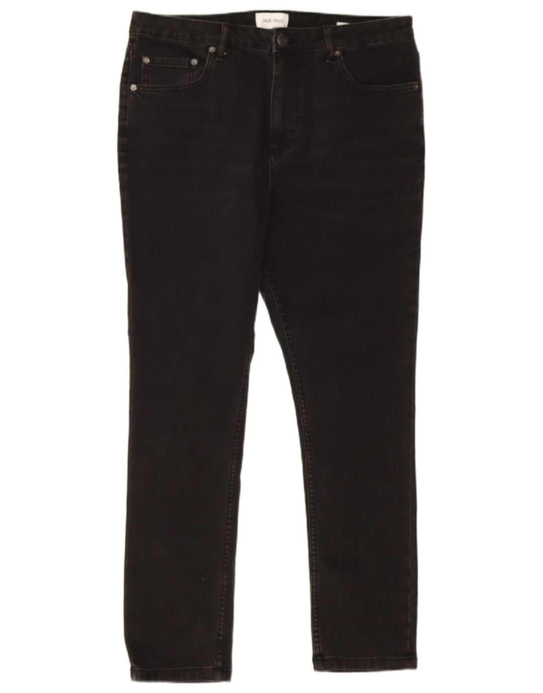 Jack Wills Ανδρικό Slim Jeans W34 L29 Μαύρο βαμβακερό