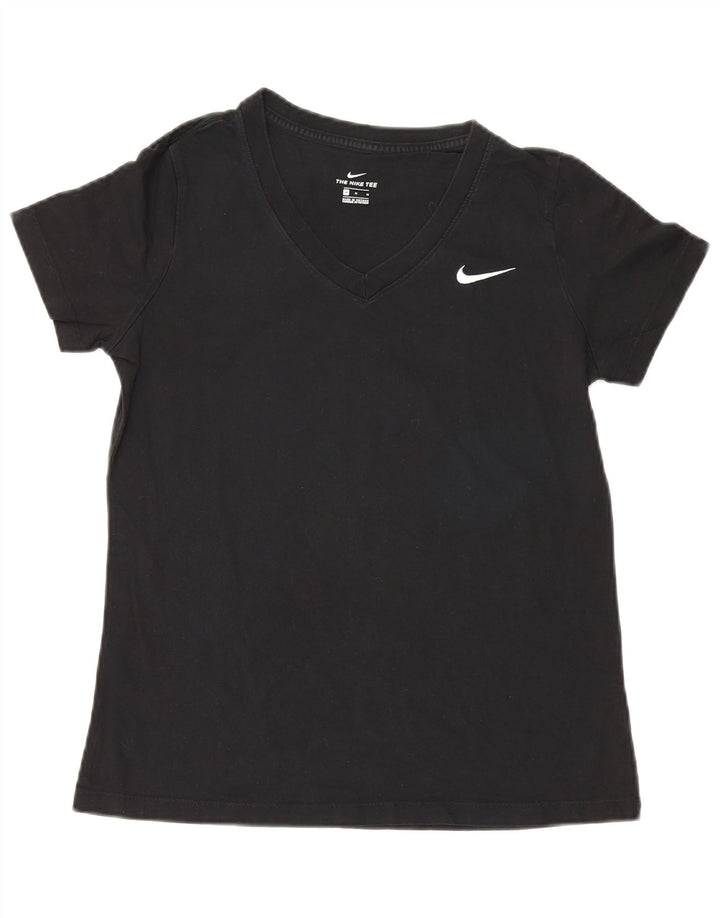 Γυναικείο T-Shirt Nike Top UK 12 Medium Black