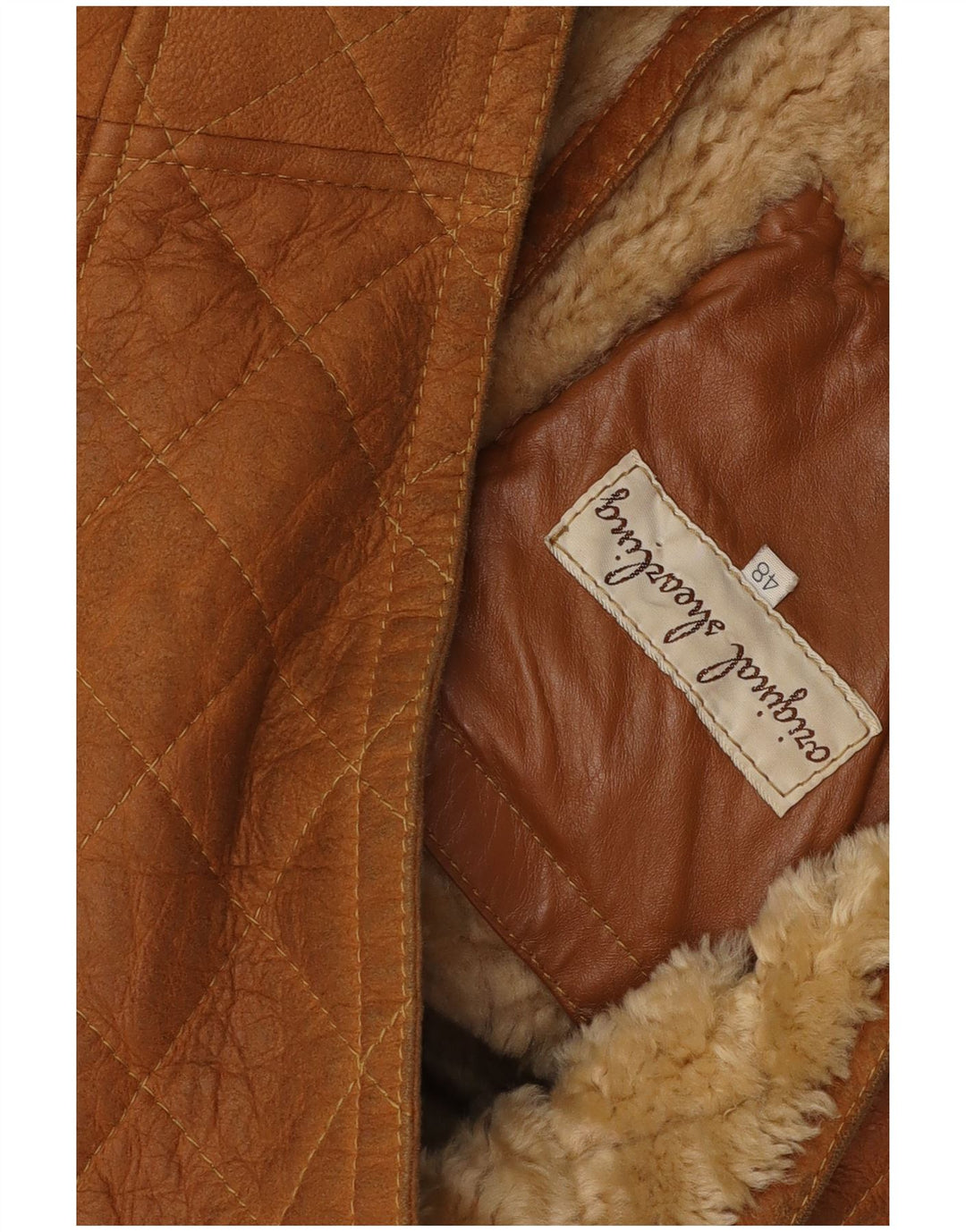 Ανδρικό Shearling Jacket VINTAGE IT 48 Medium Beige Shearling