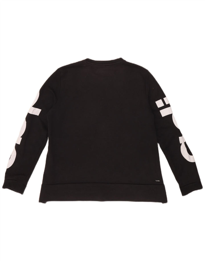 Γυναικεία φούτερ Adidas Climalite Graphic Jumper IT 44 Μεσαίο μαύρο βαμβακερό