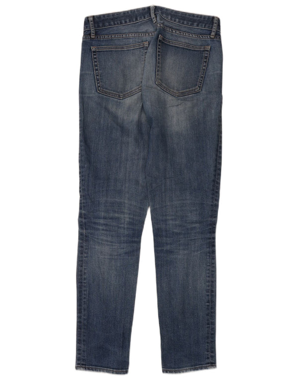 Gap Womens Distressed Regular Skinny Jeans W27 L32 Μπλε βαμβακερό