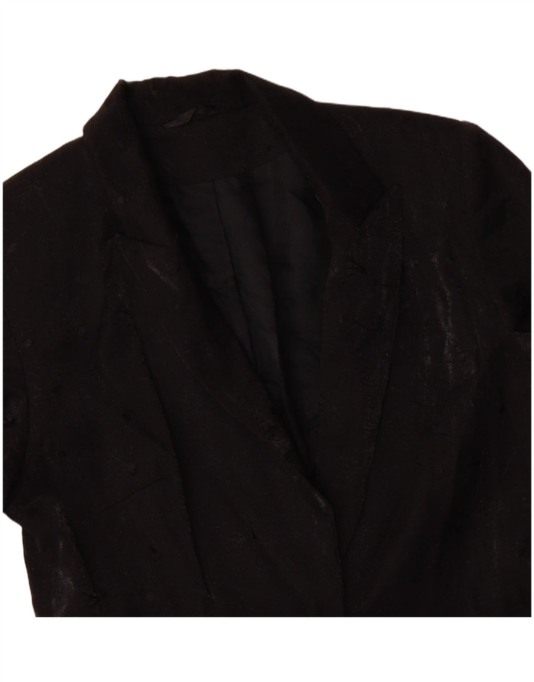 Γυναικείο παλτό RICHARDS UK 10 Small Black Floral Viscose