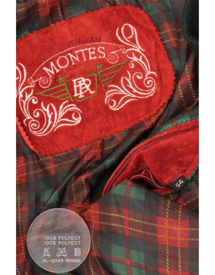 Ανδρικό μπουφάν MONTES Bomber IT 54 2XL Red Colourblock Polyester