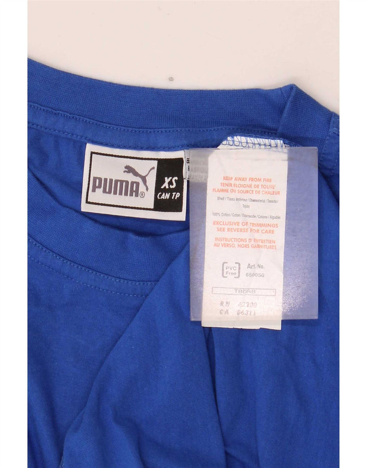 Ανδρικό T-Shirt Puma Top XS Μπλε βαμβακερό