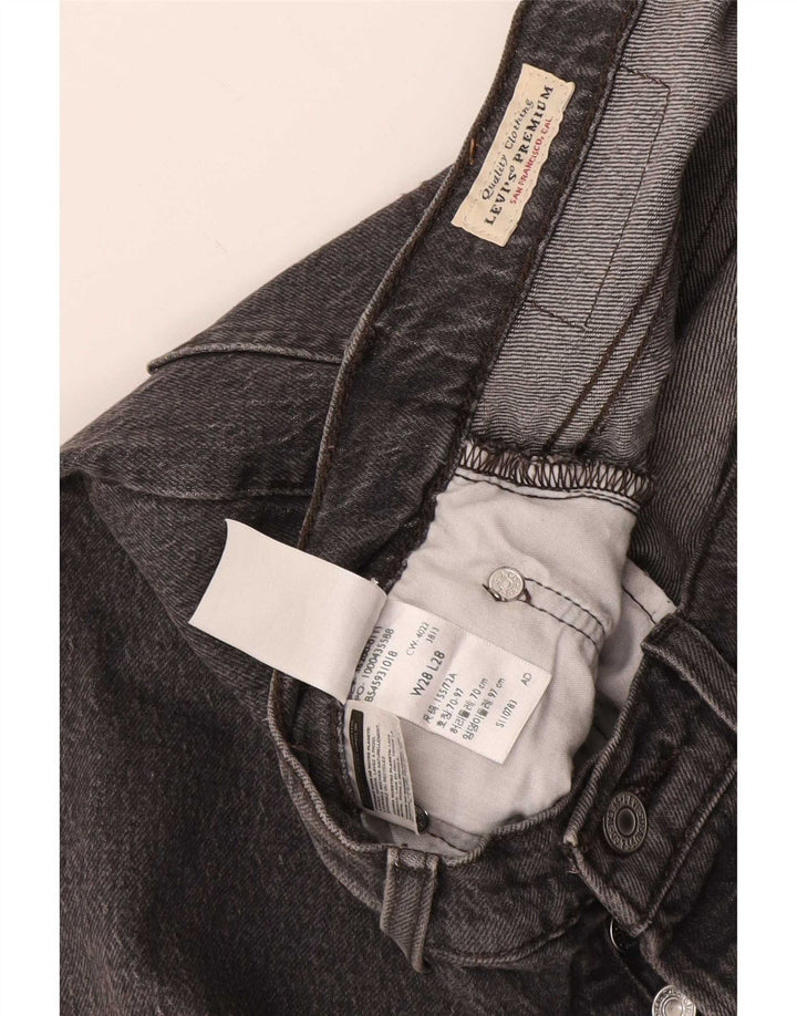 Levi's Womens 501 Straight Jeans W28 L28 Grey