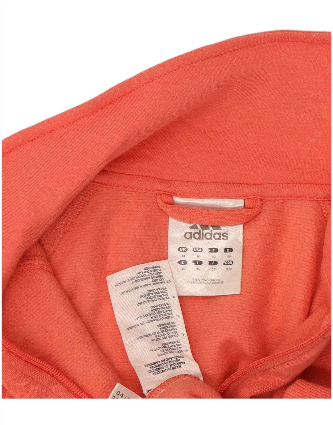 Γυναικεία αθλητική φόρμα Adidas Top Jacket UK 14 Medium Pink Cotton