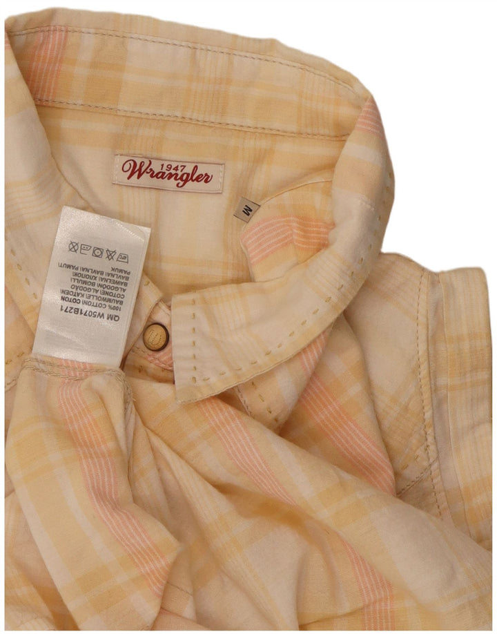 Γυναικείο αμάνικο πουκάμισο Wrangler UK 12 Medium Yellow Check