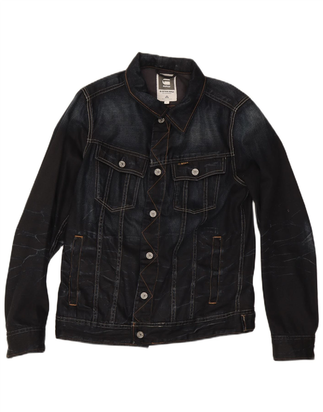 Ανδρικό τζιν μπουφάν G-Star UK 40 Large Navy Blue