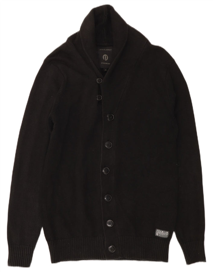 Jack & Jones Ανδρική ζακέτα πουλόβερ Small Black