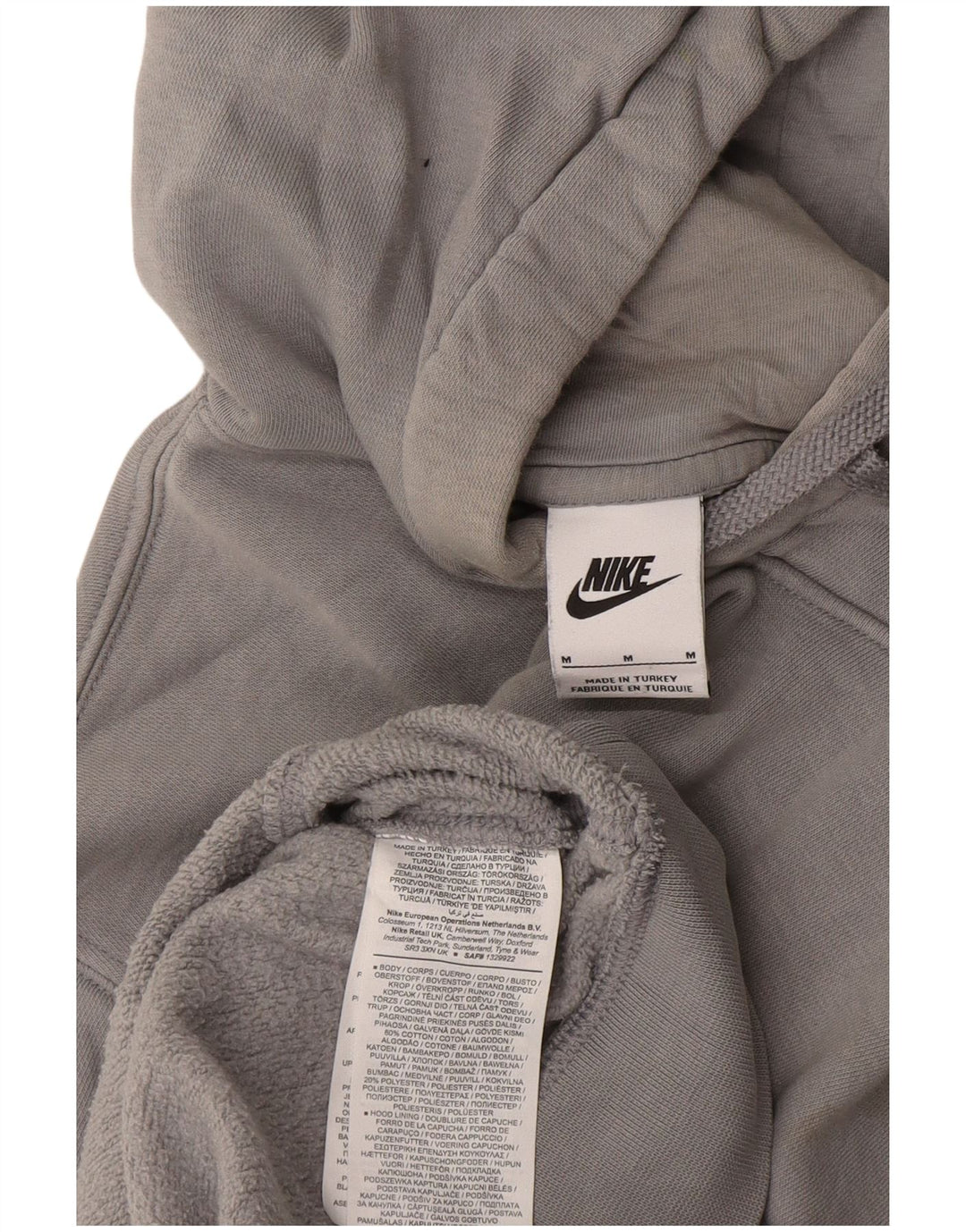 Ανδρικό φούτερ Nike, μεσαίο γκρι βαμβακερό