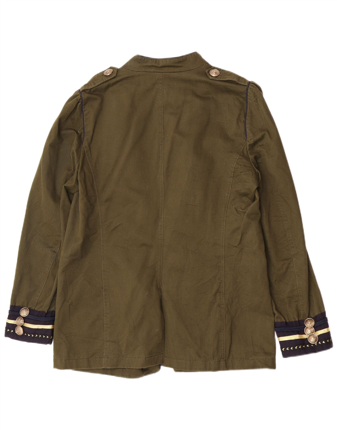 Zara Γυναικείο Open Military Jacket UK 14 Large Green