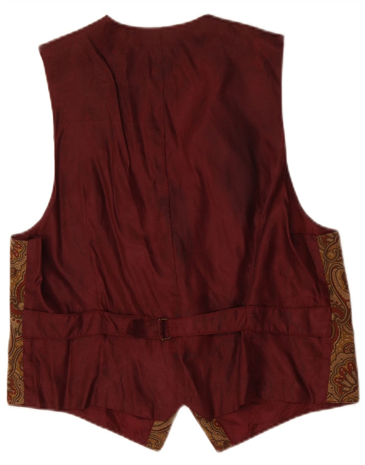 Vintage Ανδρικό Γιλέκο Μεσαίο Καφέ Paisley