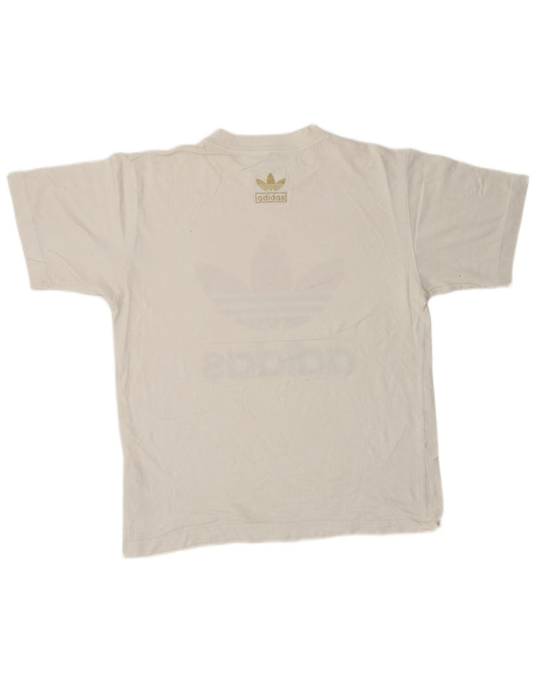 Ανδρικό γραφικό T-Shirt ADIDAS Top Small White Βαμβακερό