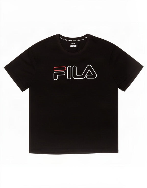 Ανδρικό γραφικό T-Shirt Fila Top 2XL Μαύρο Πολυεστέρας