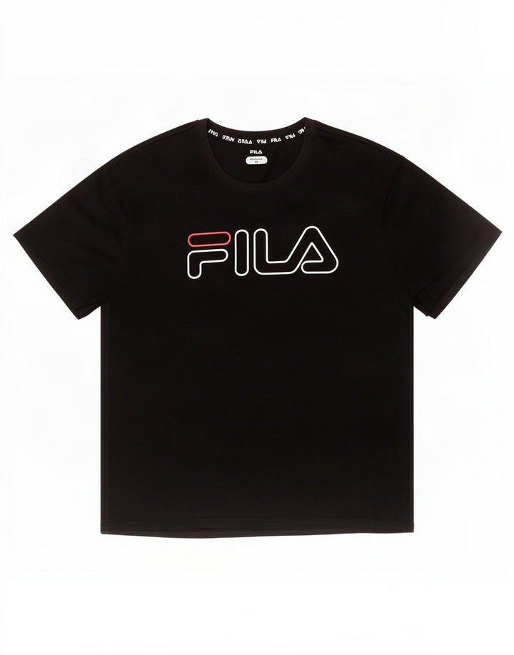 Ανδρικό γραφικό T-Shirt Fila Top 2XL Μαύρο Πολυεστέρας