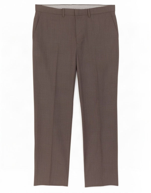 Ανδρικό ίσιο παντελόνι Marks & Spencer W36 L31 Καφέ μαλλί