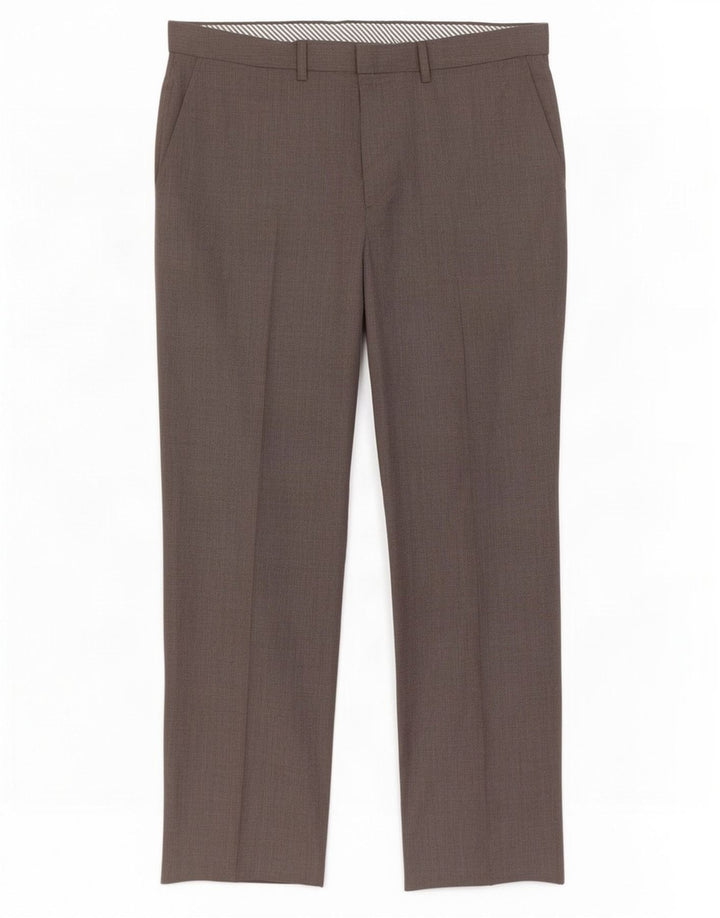 Ανδρικό ίσιο παντελόνι Marks & Spencer W36 L31 Καφέ μαλλί