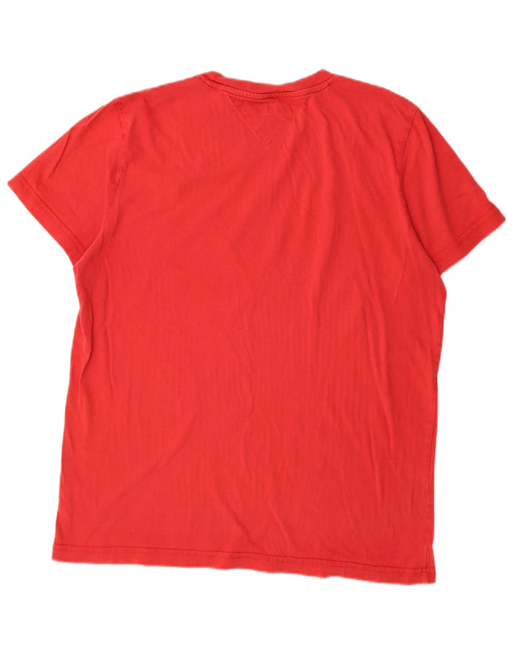 Ανδρικό T-Shirt Tommy Hilfiger Top μεγάλο κόκκινο βαμβακερό