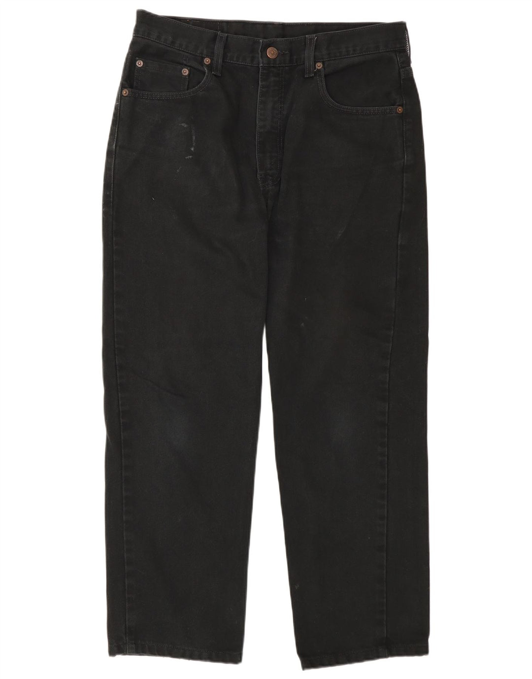 Levi's Mens 504 Cropped Jeans W33 L26 Μαύρο βαμβακερό