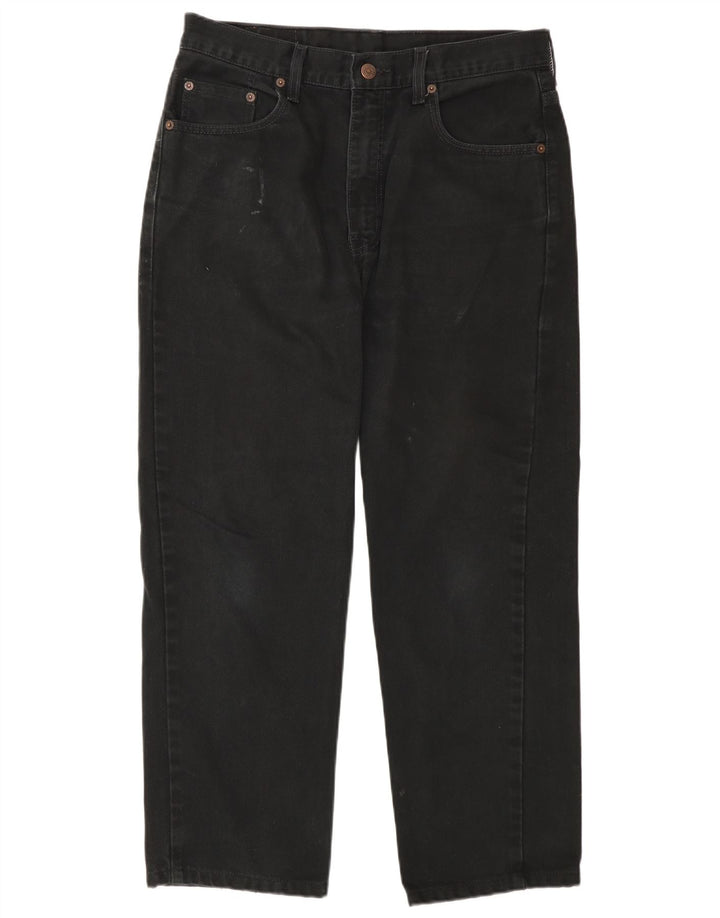 Levi's Mens 504 Cropped Jeans W33 L26 Μαύρο βαμβακερό