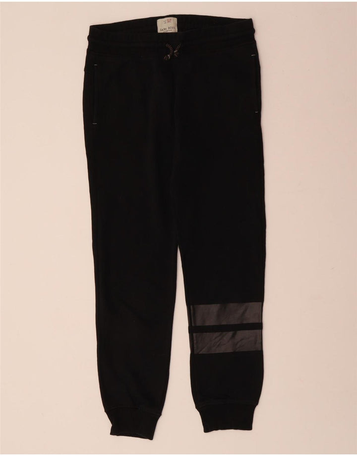 ZARA Boys αθλητική φόρμα παντελόνι Joggers 11-12 ετών Μαύρο Colourblock Βαμβακερό