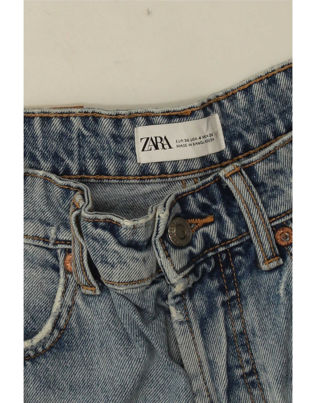Zara Γυναικείο Τζιν παντελόνι ζεστό EU 36 XS W26 Μπλε